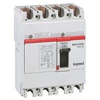 Автоматический выключатель DRX125 термомагнитный 15A 4П 10KA | код. 027010 |  Legrand 